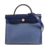 HERMES SHW Herbag PM 2Way Shoulder Bag Canvas C 7E Bleu Brighton 73 Bleu Saphir