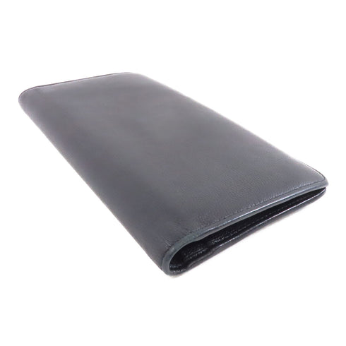 CHANEL CC SHW Long Wallet Calfskin Leather Black
