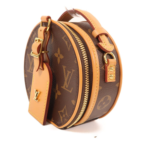 LOUIS VUITTON LV GHW Mini Boite Chapeau 2 Way Shoulder Bag M44699 Monogram Brown v1