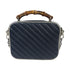 GUCCI GG SHW GG Marmont 2 Way Shoulder Bag Handbag 602270 Calfskin/Bamboo Navy