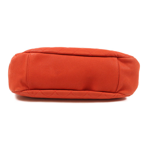 CHANEL CC 2 Way Shoulder Bag Calfskin Leather Red