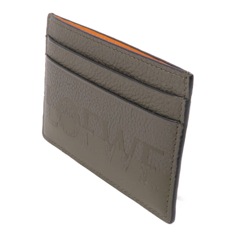 LOEWE Card Holder Case Calfskin Leather