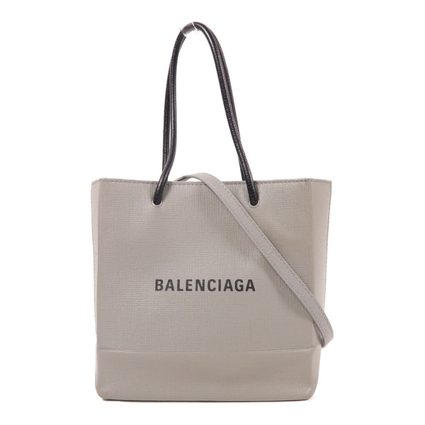 BALENCIAGA SHW 2 Way Bag 597858.1160 Calfskin Leather Grey