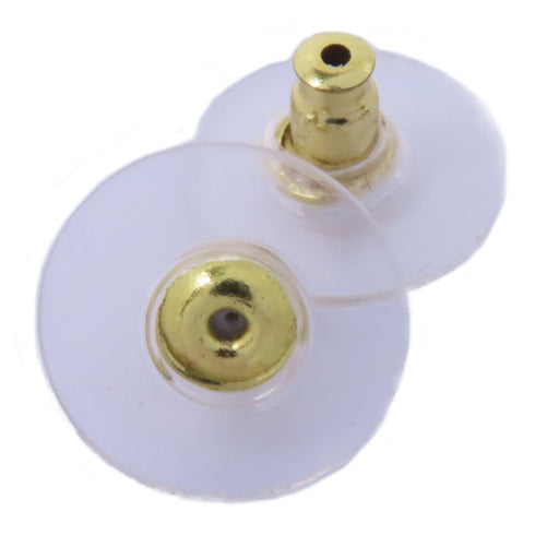 CHANEL CC Earrings Accessories Metal Gold Black v1