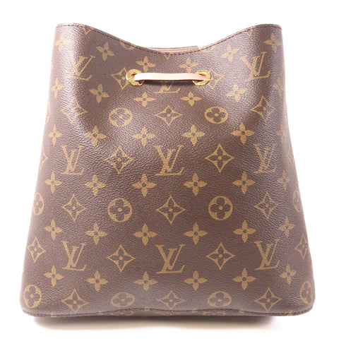 LOUIS VUITTON LV GHW Neo Noe Shoulder Bag M44022 Monogram Brown Pink