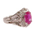 Fine Jewelry 2.10ct Ruby 1.12ct Diamond Ring US#5.5 PT900 Platinum