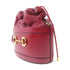 GUCCI GHW Hoursebit 1955 Shoulder Bag 602118 Calfskin Leather Red