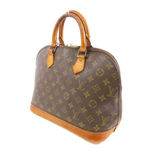 LOUIS VUITTON LV GHW Alma Handbag M51130 Monogram Brown v6