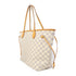 LOUIS VUITTON LV GHW Neverfull MM Tote Bag Handbag N41361 Damier Azur White