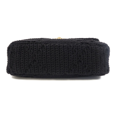 CHANEL CC Chanel 19 2 Way Chain Shoulder Bag Cotton Black