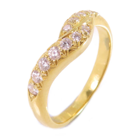 Fine Jewelry Diamond Ring Precept US#4.5 18K Yellow Gold