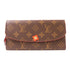 LOUIS VUITTON LV GHW Portefeuille Emily Long Wallet M62941 Monogram Brown/Red