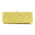 CHANEL CC GHW Chain Shoulder Bag Lambskin Leather Yelllow