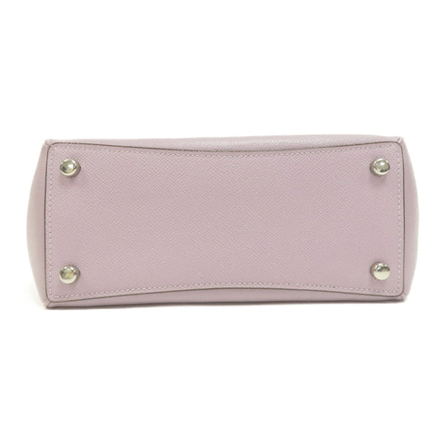 COACH SHW 2 Way Shoulder Bag Calfskin Leather Purple