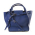 CELINE Small Big Bag With Long Strap Shoulder Bag Handbag Calfskin Leather Blue