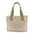 CHANEL CC GHW New Travel Line Tote Bag Handbag Nylon Beige