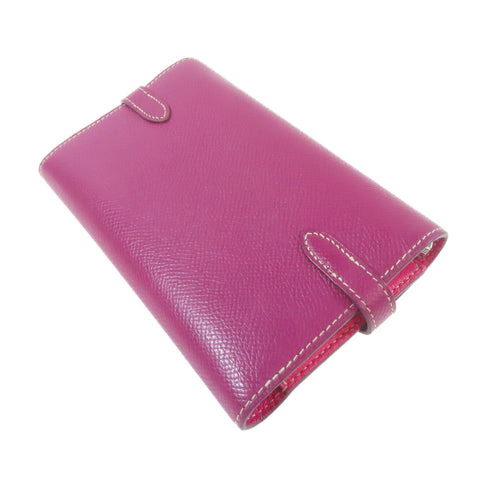 HERMES PHW Kelly Wallet Compact Wallet Veau Epsom Tosca Purple