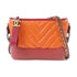 CHANEL Herringbone CC GHW SHW Chain Shoulder Bag Calfskin Leather Orange