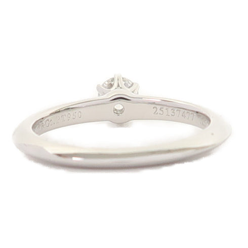 TIFFANY&CO 0.25ct Diamond Ring US#4.75 PT950 Platinum