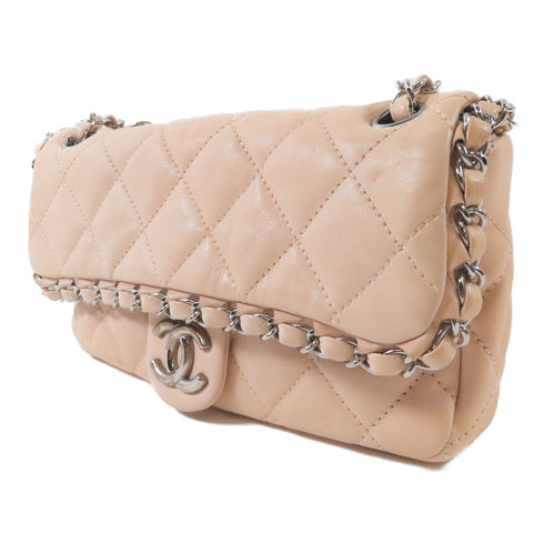 CHANEL CC SHW Chain Shoulder Bag Calfskin Leather v5