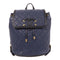CHANEL CC GHW Backpack Calfskin Leather Dark Blue