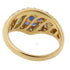 JEWELRY Sapphire Emerald Diamond Ring 18K Yellow Gold