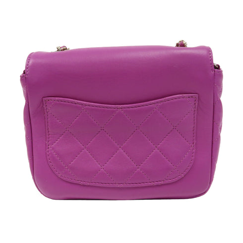 CHANEL Quilted CC GHW Chain Shoulder Bag AS2321 Lambskin Leather Purple