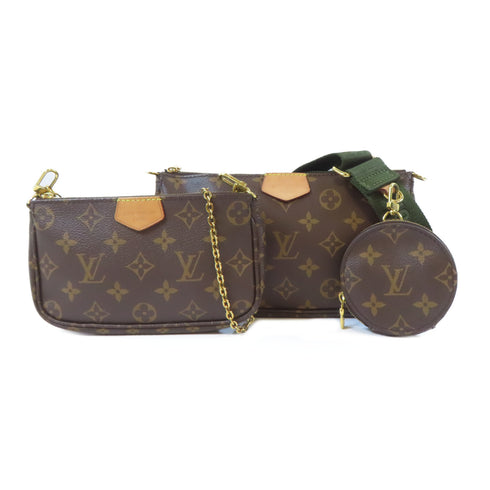 LOUIS VUITTON LV GHW Multi Pochette Accessoires 2 Way Bag M44813 Monogram Brown v1
