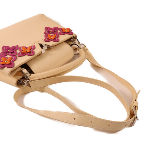 LOUIS VUITTON LV SHW Capucines BB 2 Way Bag M53661 Leather Light Beige