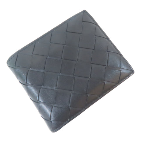 BOTTEGA VENETA BV Wallet Intrecciato Leather Black