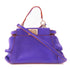FENDI SHW 2 Way bag Calfskin Leather Purple