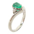 FINE JEWELRY 0.67ct Emerald/0.10ct Diamond Ring PT900 US#8.5