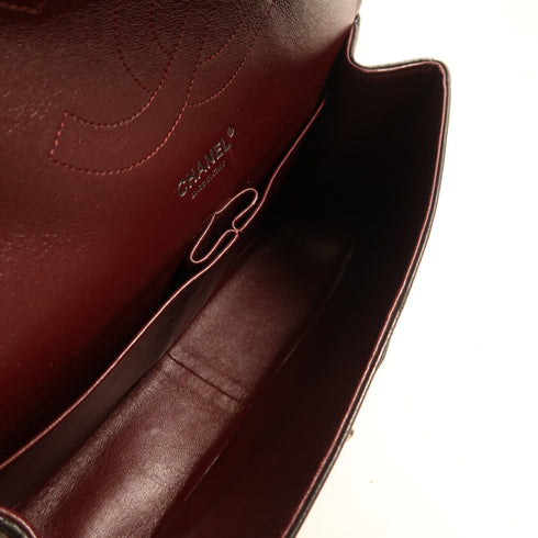 CHANEL CC SHW Jumbo 30 Chain Shoulder Bag Lambskin Leather Black