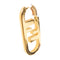 FENDI GHW Small O'Lock Earrings Metal Gold Tone Color