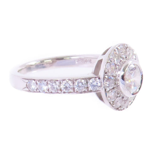 JEWELRY Diamond Ring US#6 Ring 18K White Gold