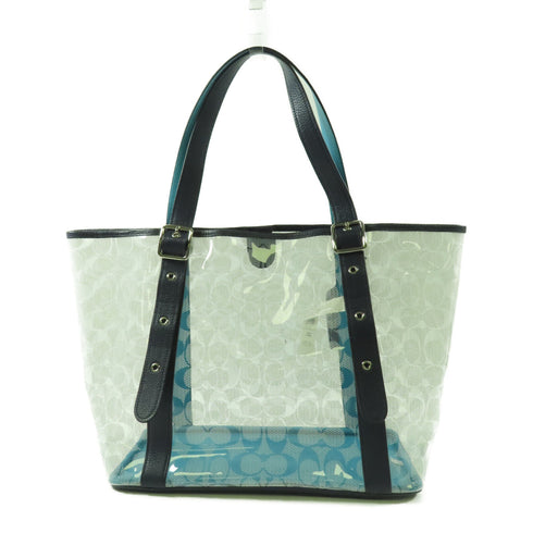 COACH SHW Shoulder Bag C2077 PVC/Calfskin Leather