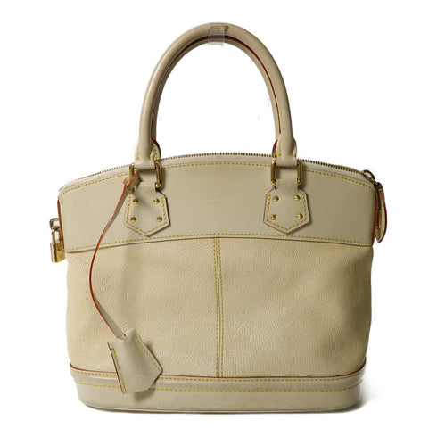 LOUIS VUITTON LV GHW Lockit PM Handbag Suhali Leather M91887 Beige