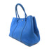 HERMES PHW Garden Party PM Tote Bag Shoulder Handbag Negonda Blue