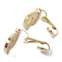 Christian Dior CD Earrings Metal Gold