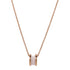 BVLGARI B-Zero1 Necklace 18K Pink Gold Ceramic Gold/White