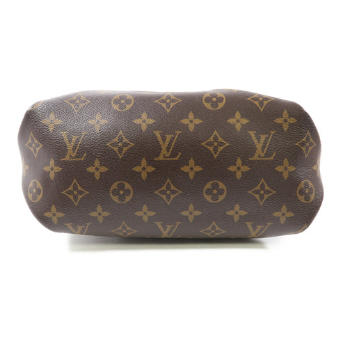 LOUIS VUITTON LV GHW Flower Zipped Tote PM 2 Way Bag M44350 Monogram Brown