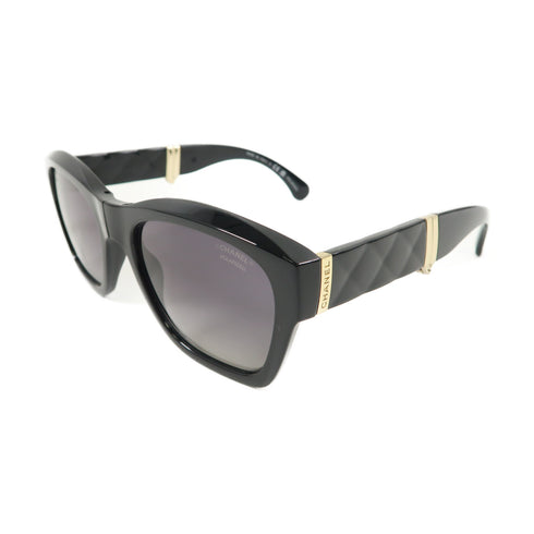 CHANEL CC Sunglasses PVC Black