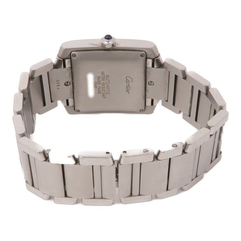 CARTIER Tank Francaise 2302 Automatic Watch Stainless Steel White v1