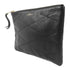 LANVIN GHW Clutch Lambskin Leather