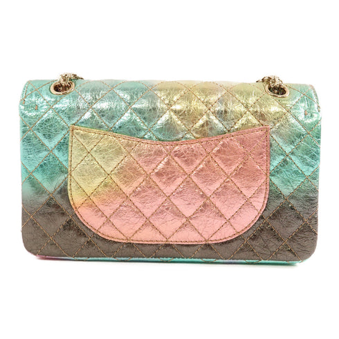 CHANEL CC GHW 2.55 Chain Shoulder Bag A37586 Calfskin Leather