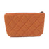 CHANEL CC SHW Pouch Lambskin Leather Orange