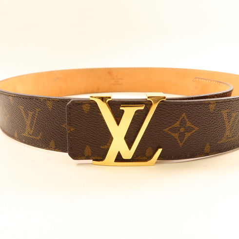 LOUIS VUITTON LV GHW Initiales Belt M9608 Monogram Brown