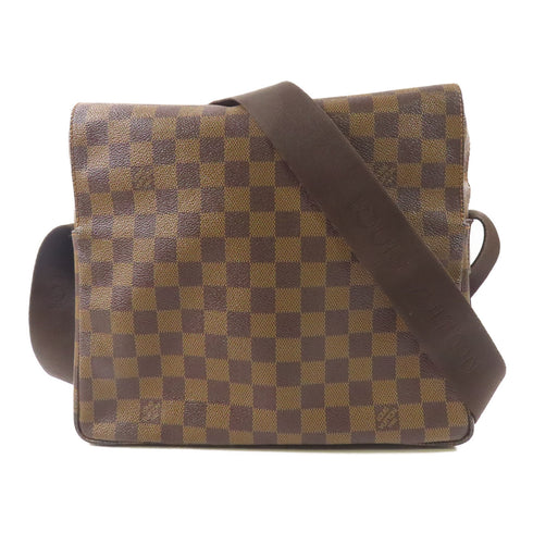 LOUIS VUITTON LV GHW Naviglio Shoulder Messenger Bag N45255 Damier Brown v3