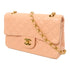 CHANEL CC GHW Chain Shoulder Bag Quilted Lambskin Leather Pink