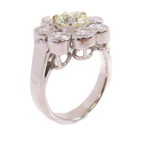 FINE JEWELRY 1.187ct Diamond 1.11ct Diamond Ring PT900 Platinum US#6.5